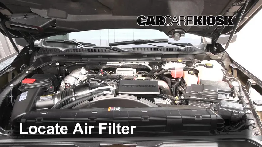 2021 GMC Sierra 2500 HD SLT 6.6L V8 Turbo Diesel Crew Cab Pickup Air Filter (Engine)